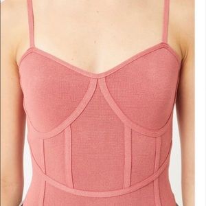 Stuck on you Corset bodysuit terracotta